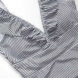 Striped Ruffled Swimsuit from Kawaii Stop