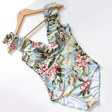 Striped Ruffled Swimsuit from Kawaii Stop