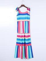 Beachy Striped Maxi Dress from MsDressly