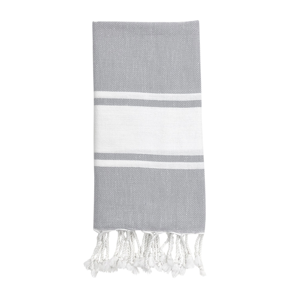 Essential Stripe Turkish Hand Towel from SLATE + SALT