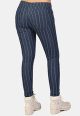 striped skinny jeans from London Rag International