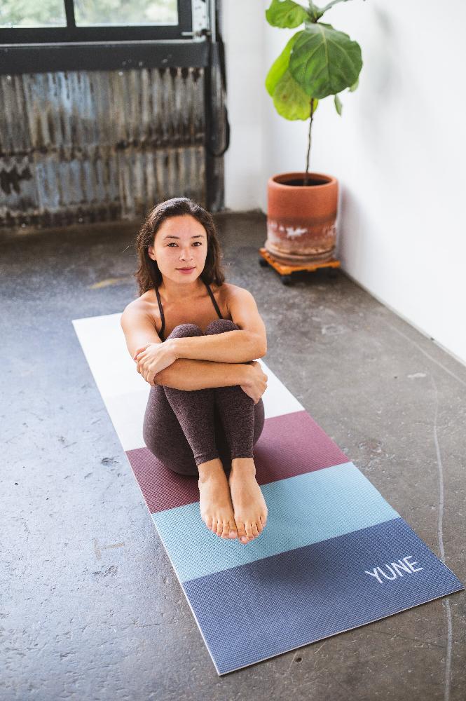 Yoga Mat | 6mm Lightweight | Striped| Non-Slip | Eco Friendly | Yune Yoga | Tofino from Yune Yoga