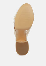 Strobing Knotted Chunky Platform Heels from London Rag International