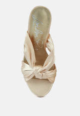 Strobing Knotted Chunky Platform Heels from London Rag International