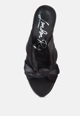 Strobing Knotted Chunky Platform Heels from London Rag International