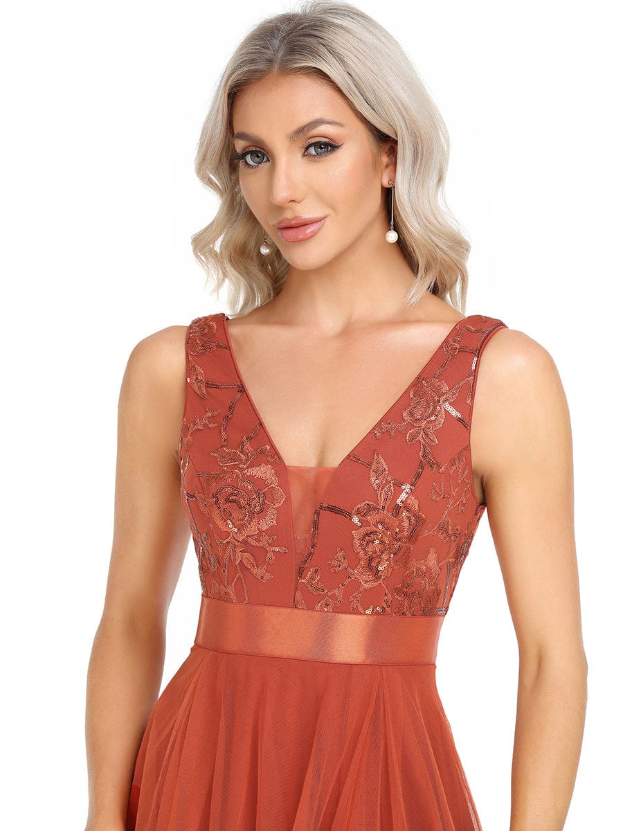 A-Line High-Low Tulle Prom Dress from MsDressly