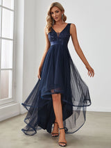 A-Line High-Low Tulle Prom Dress from MsDressly