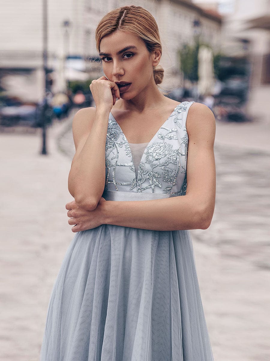 A-Line High-Low Tulle Prom Dress from MsDressly