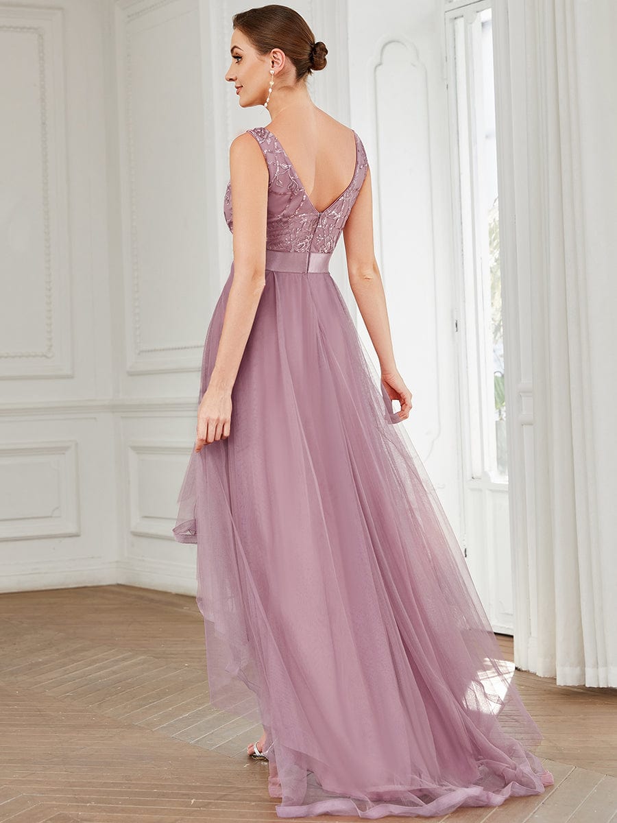 A-Line High-Low Tulle Prom Dress from MsDressly