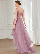 A-Line High-Low Tulle Prom Dress from MsDressly