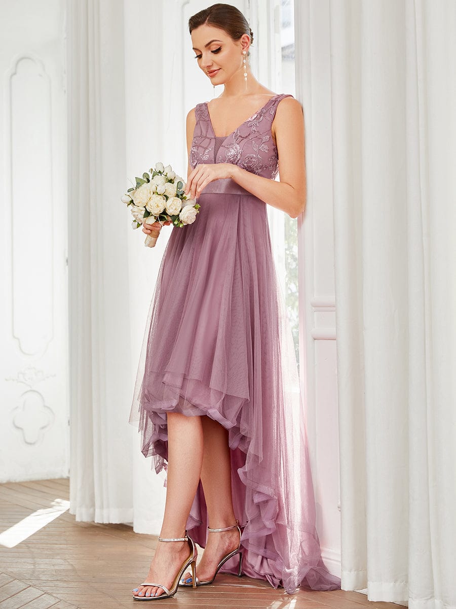 A-Line High-Low Tulle Prom Dress from MsDressly