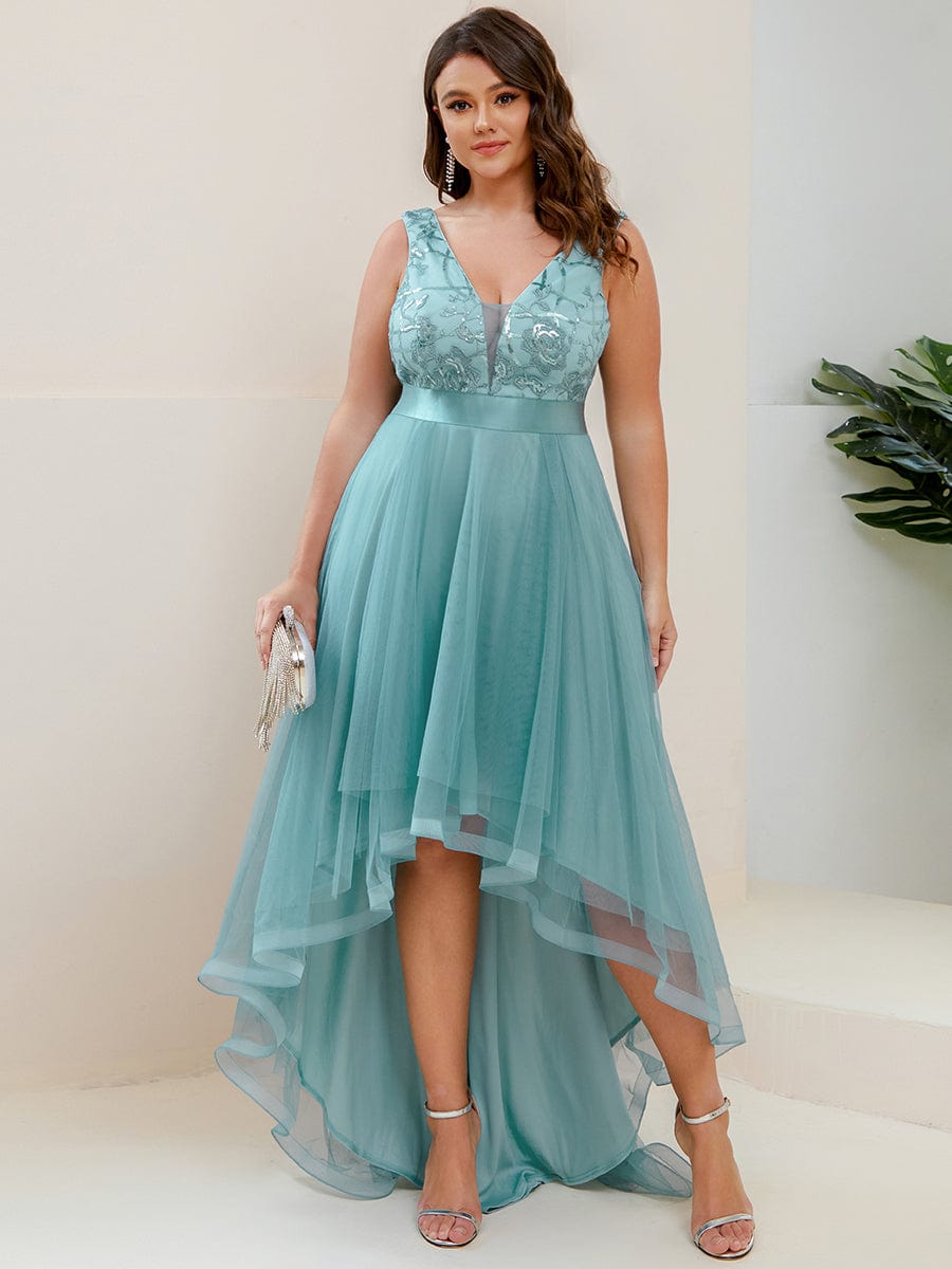 A-Line High-Low Tulle Prom Dress from MsDressly