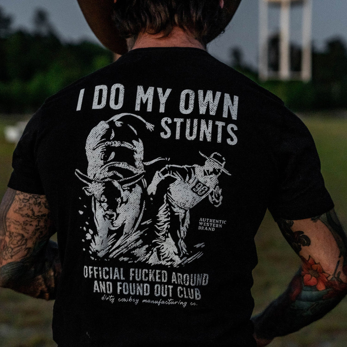 I Do My Own Stunts | Official F*cked Around Found Out Club Men's T-Shirt | DRTYCWB From Combat Iron ApparelY
