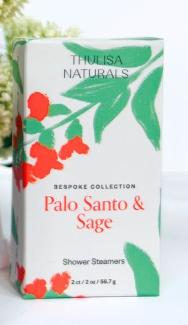 Palo Santo & Sage Shower Steamers -2 Pack from Thulisa Naturals