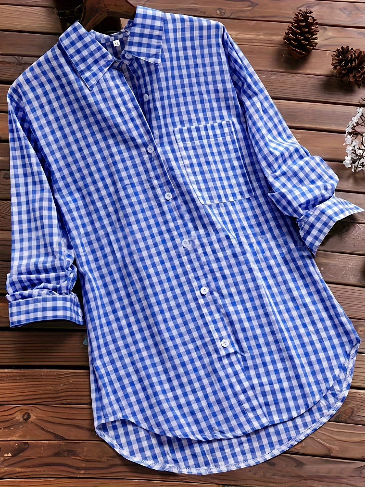 Beach Style Button-Down Shirt from MsDressly