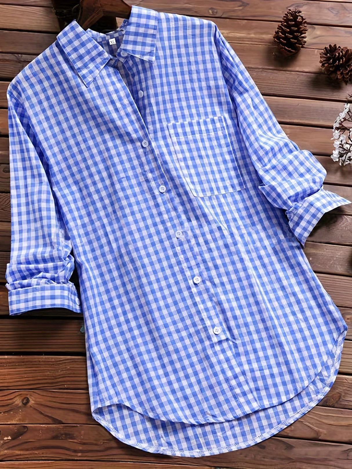 Beach Style Button-Down Shirt from MsDressly
