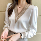 Women's White Long Sleeve Summer Blouse From Kawaii Stop