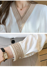 Women's White Long Sleeve Summer Blouse From Kawaii Stop