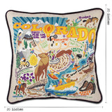 Summer Colorado Hand-Embroidered Pillow from Quirks!