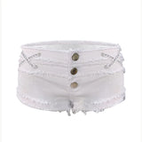 Summer Denim Booty Shorts Strap from Kawaii Stop