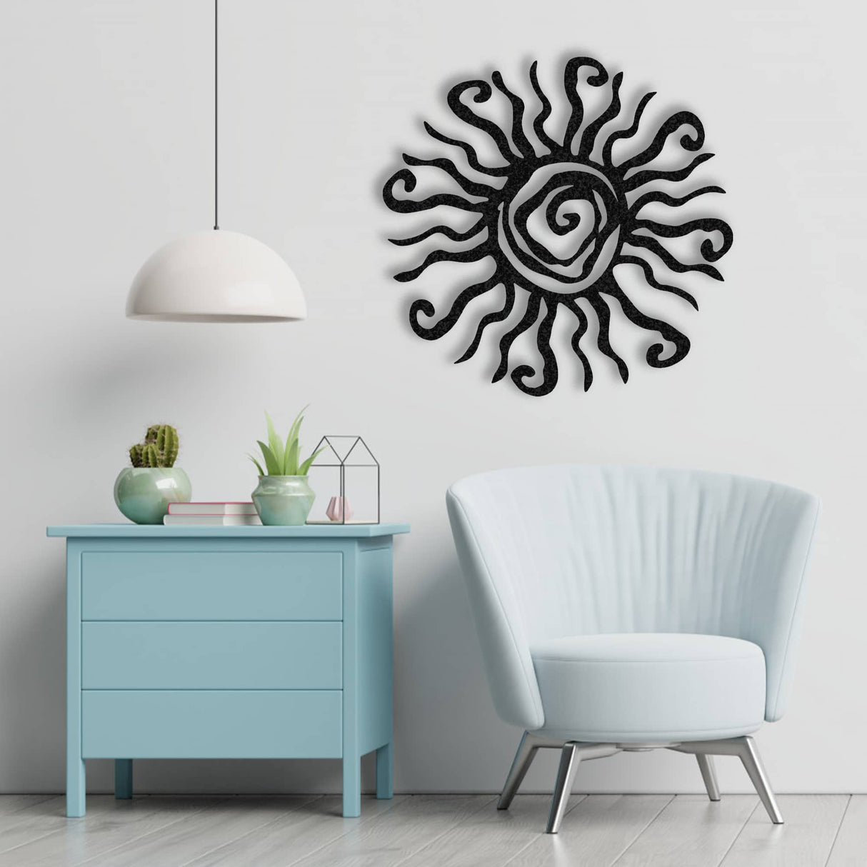 Rustic Metal Sun Wall Art from VITAHOME DESIGN LLC