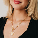 Sunburst Heart Love Pendant Necklace - WATERPROOF from Pretty Simple