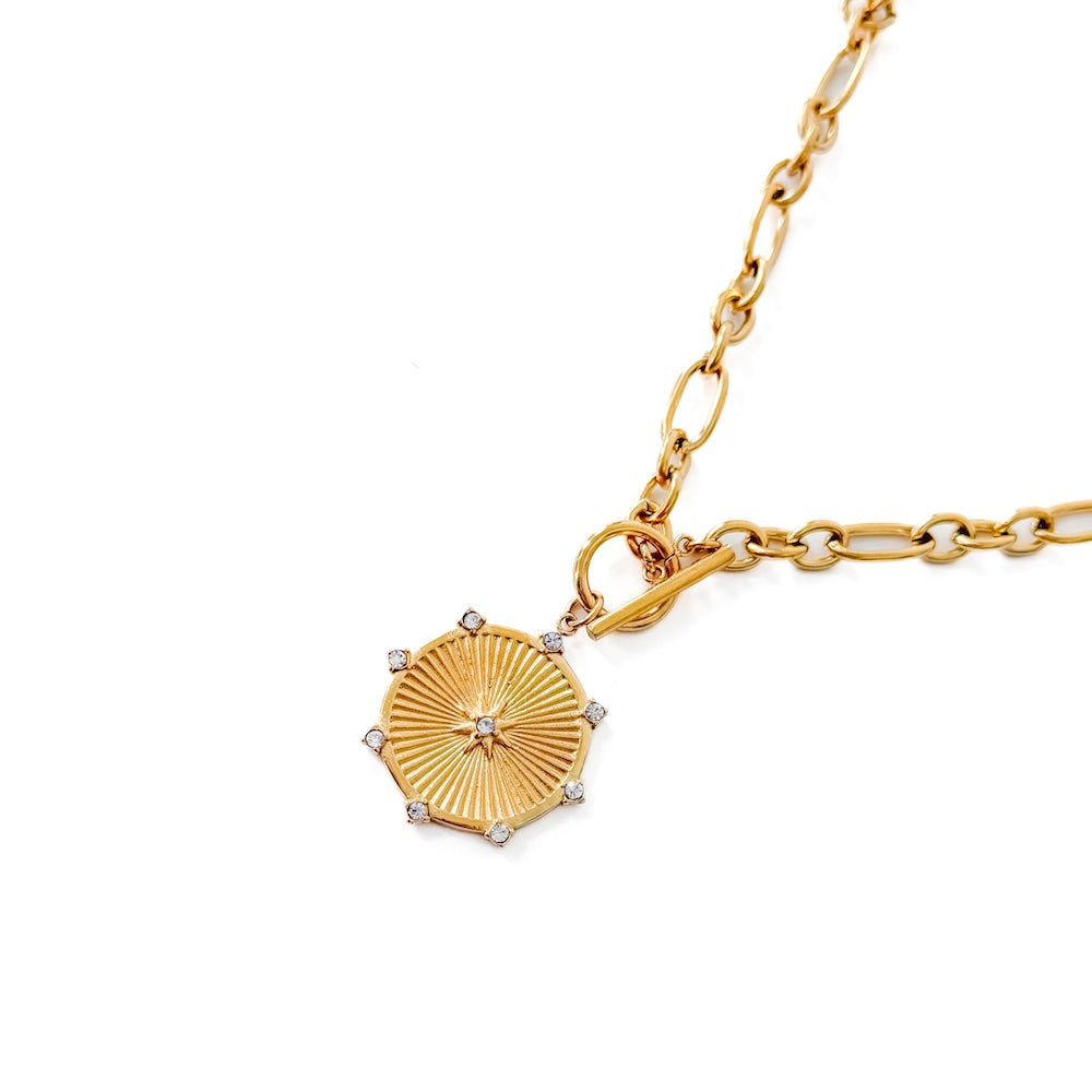 Sunburst Diamond Chain Necklace - WATERPROOF from Pretty Simple