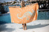 Seahorse Vert Pale - Turkish Towel from Sun Drunk