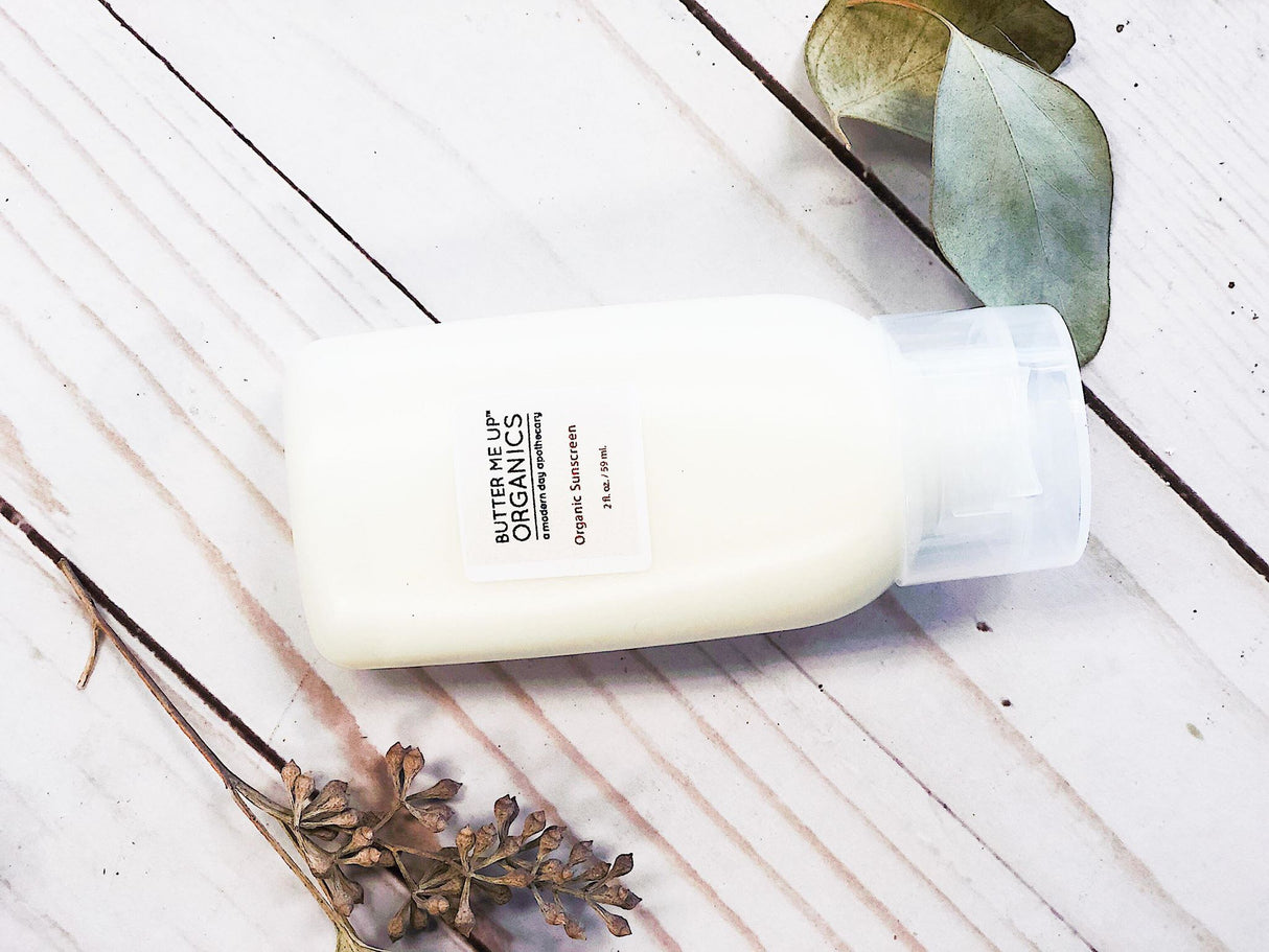 Natural Organic Sunscreen / Safe Sunscreen / Non-Nano Zinc Oxide Sunscreen / Sun Protection / Butter Me Up Organics  from Butter Me Up Organics