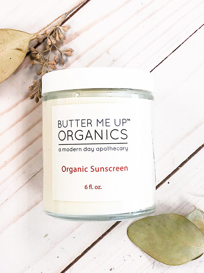 Natural Organic Sunscreen / Safe Sunscreen / Non-Nano Zinc Oxide Sunscreen / Sun Protection / Butter Me Up Organics  from Butter Me Up Organics