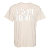 'Sunshine & Iced Coffee' PUFF T-Shirt from United Monograms