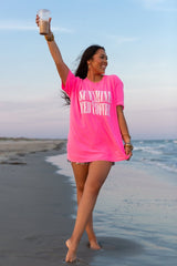 'Sunshine & Iced Coffee' PUFF T-Shirt from United Monograms
