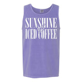 'Sunshine & Iced Coffee' PUFF Tank Top from United Monograms