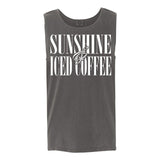 'Sunshine & Iced Coffee' PUFF Tank Top from United Monograms