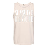 'Sunshine & Iced Coffee' PUFF Tank Top from United Monograms