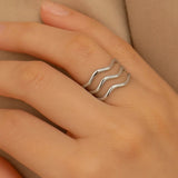 Super Thin Wavy Ring from eklexic