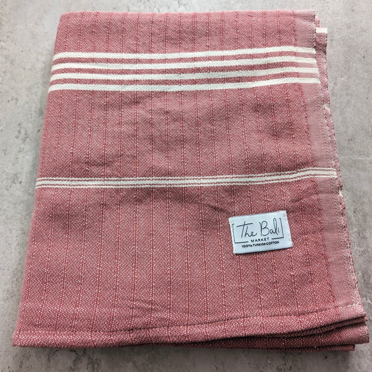 Surfside Towel Collection – Tassel-Free Turkish Cotton Towels, 39”x70”, Sand-Repelling from The Bali Market