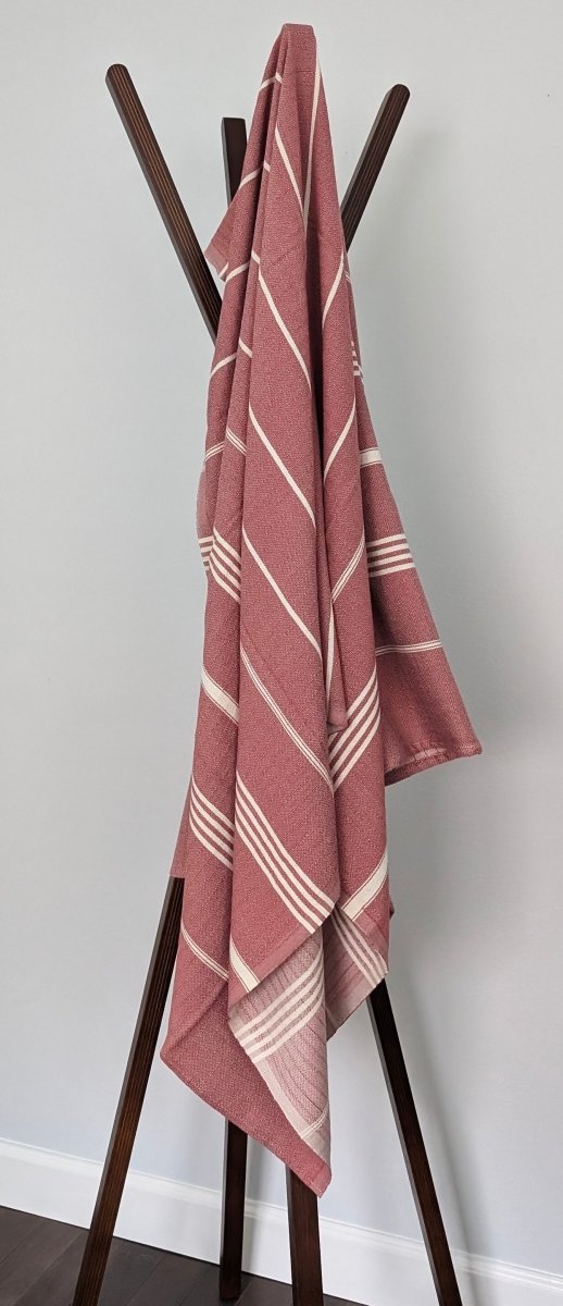 Surfside Towel Collection – Tassel-Free Turkish Cotton Towels, 39”x70”, Sand-Repelling from The Bali Market