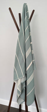 Surfside Towel Collection – Tassel-Free Turkish Cotton Towels, 39”x70”, Sand-Repelling from The Bali Market