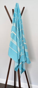 Surfside Towel Collection – Tassel-Free Turkish Cotton Towels, 39”x70”, Sand-Repelling from The Bali Market