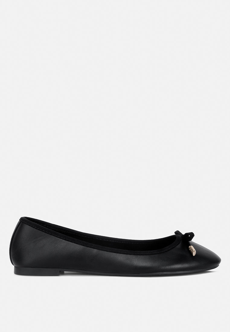 Suzzy Bow Embellished Flat Ballerinas from London Rag International