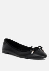 Suzzy Bow Embellished Flat Ballerinas from London Rag International