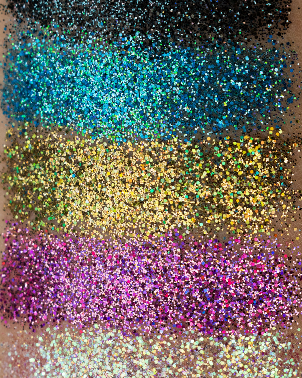 Peace - Blue Holographic Fine Glitter from Lunautics