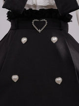 Black & White Sweet Lolita Blouse and Dress – Lace Ruffle Bow Detail From Kawaii Stop