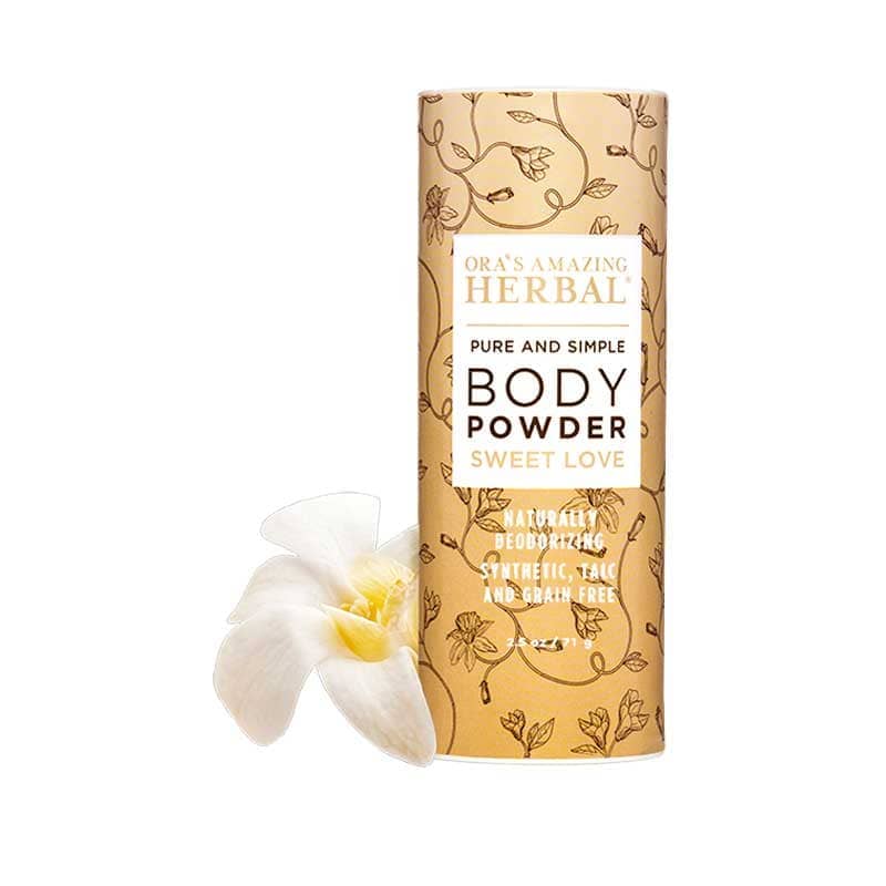 Talc Free Body Powder, Sweet Love Vanilla from Ora's Amazing Herbal