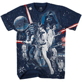 Star Wars War Of Wars Vintage Poster Allover Print Adult T-Shirt From Your Favorite T Shirts