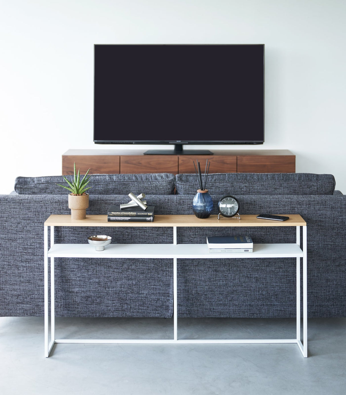 Long Console Table - Two Styles - Steel from Yamazaki Home