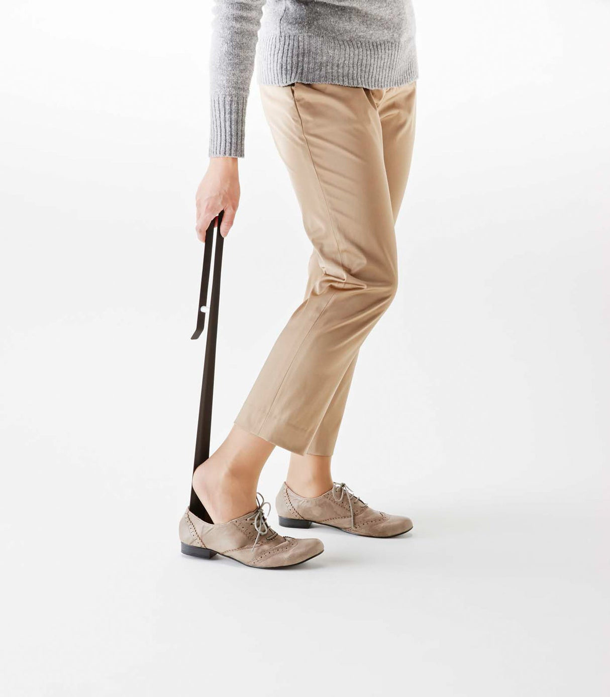 Long-Handled Shoehorn - Steel from Yamazaki Home