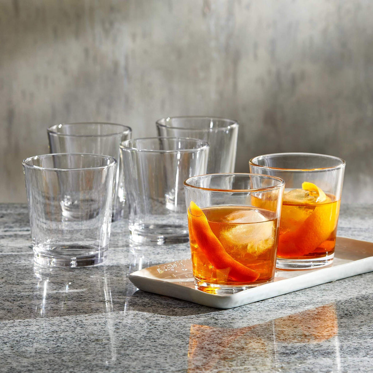 Libbey Bar Essentials Double Old Fashioned Glasses, 12-ounce, Set of 6 from Libbey