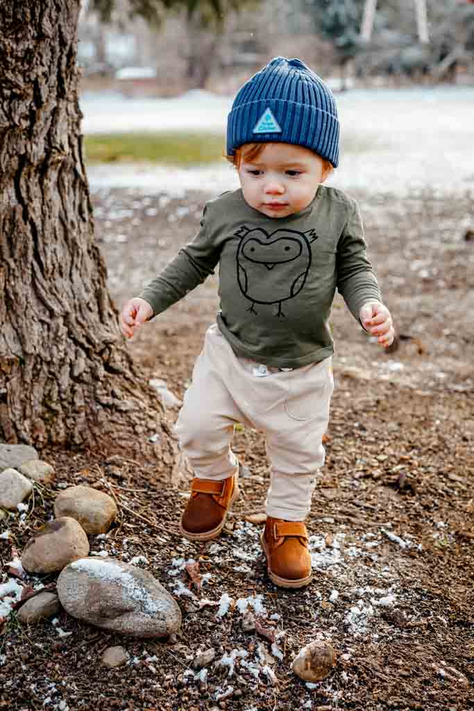 Tree Climber Beanie Hat - Navy From Manymoons